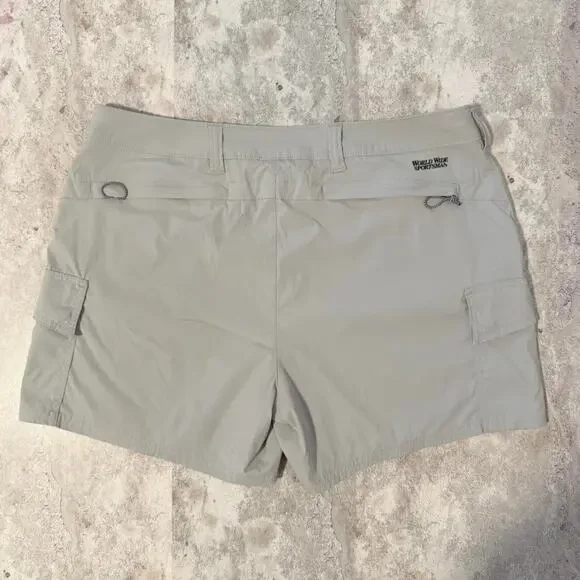 World Wide Sportsman Gray Cargo Shorts - Picture 4 of 6